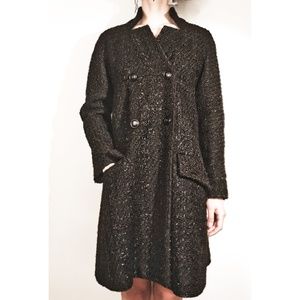 CHANEL BLACK tweed coat from 16 Cruise Collection